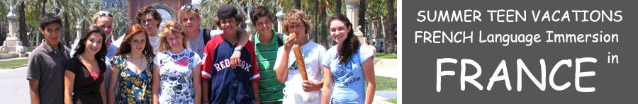 Nice teenager summer Language immersion vacations & courses France