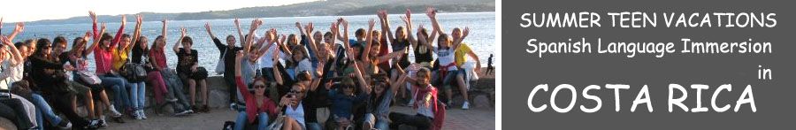 San Jose Costa Rica teenager spanish summer youth Language immersion vacations